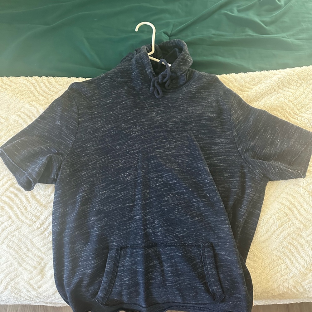 Hollister Dark Gray Short Sleeve Hoodie